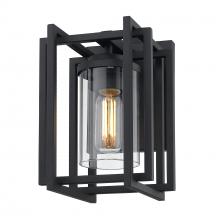  6071-OWS NB-CLR - Tribeca Small Outdoor Wall Sconce in Natural Black